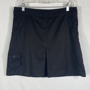 Izod Women’s XFG Athletic Skort Golf Black Stretch Side Zip Size 6 Tennis